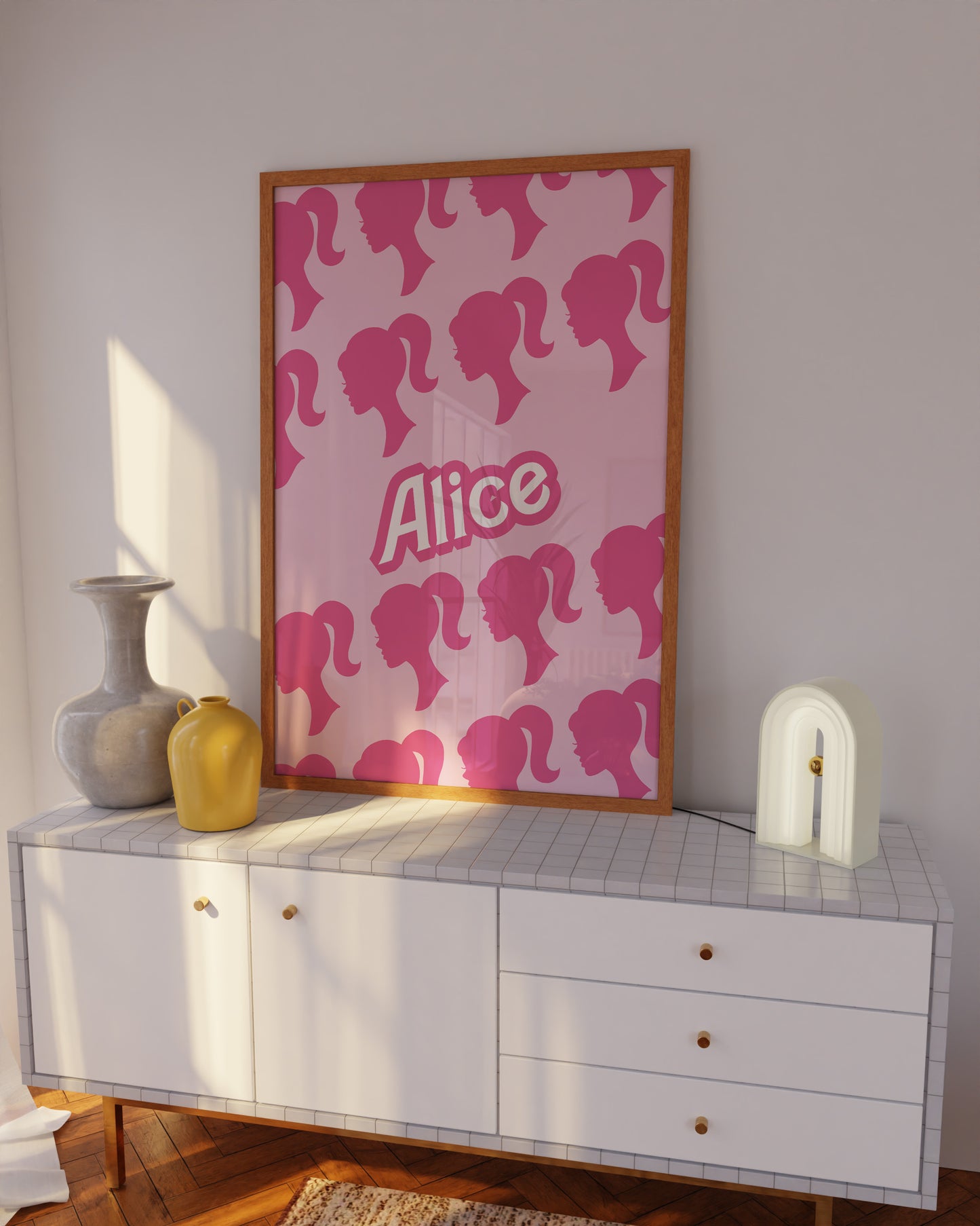 Personalised Barb Pattern Wall Art