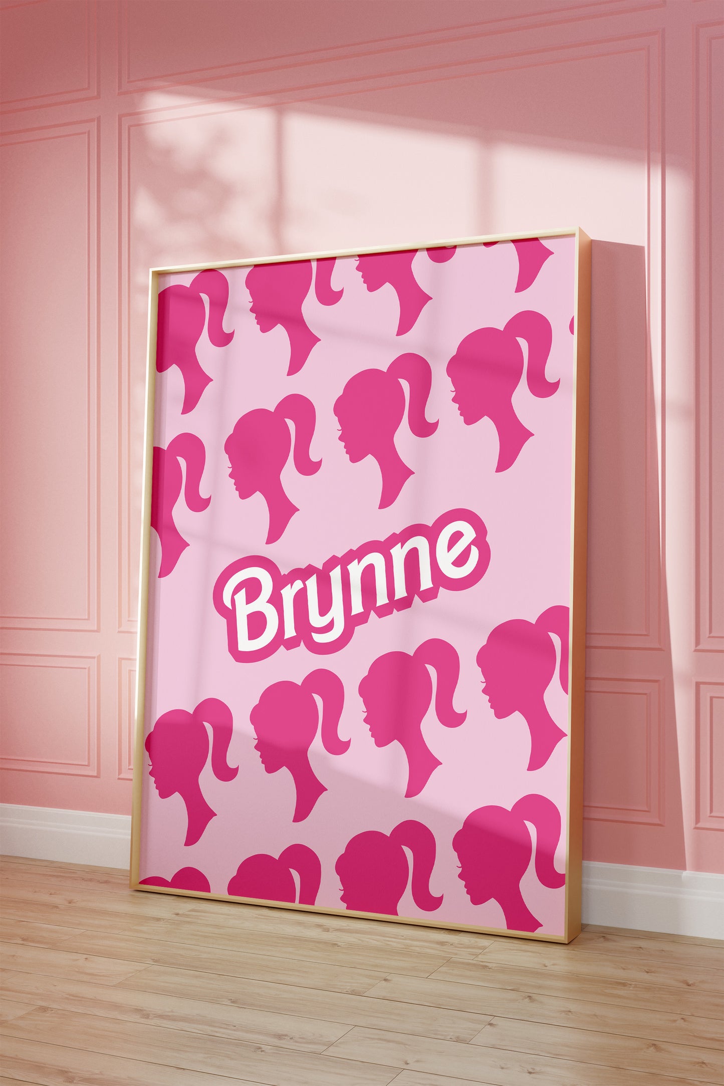 Personalised Barb Pattern Wall Art