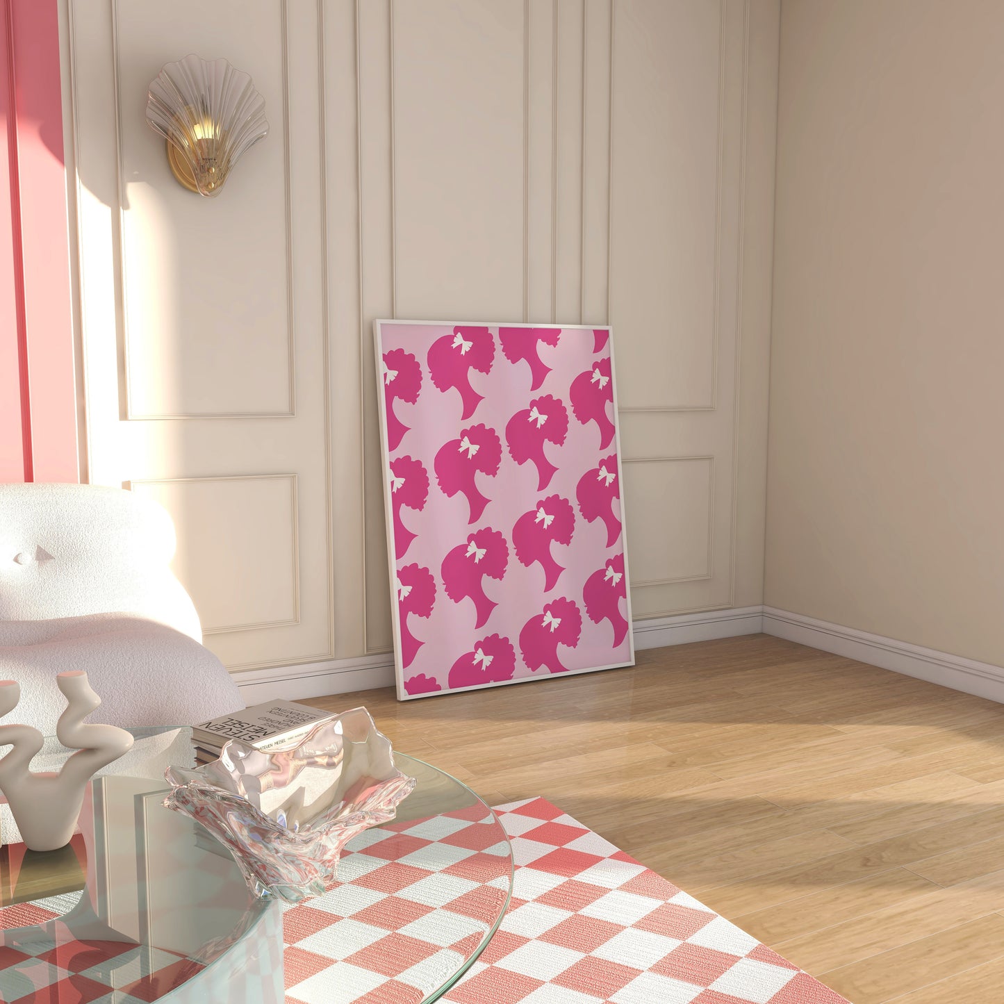 Afro Barb Pattern Wall Art