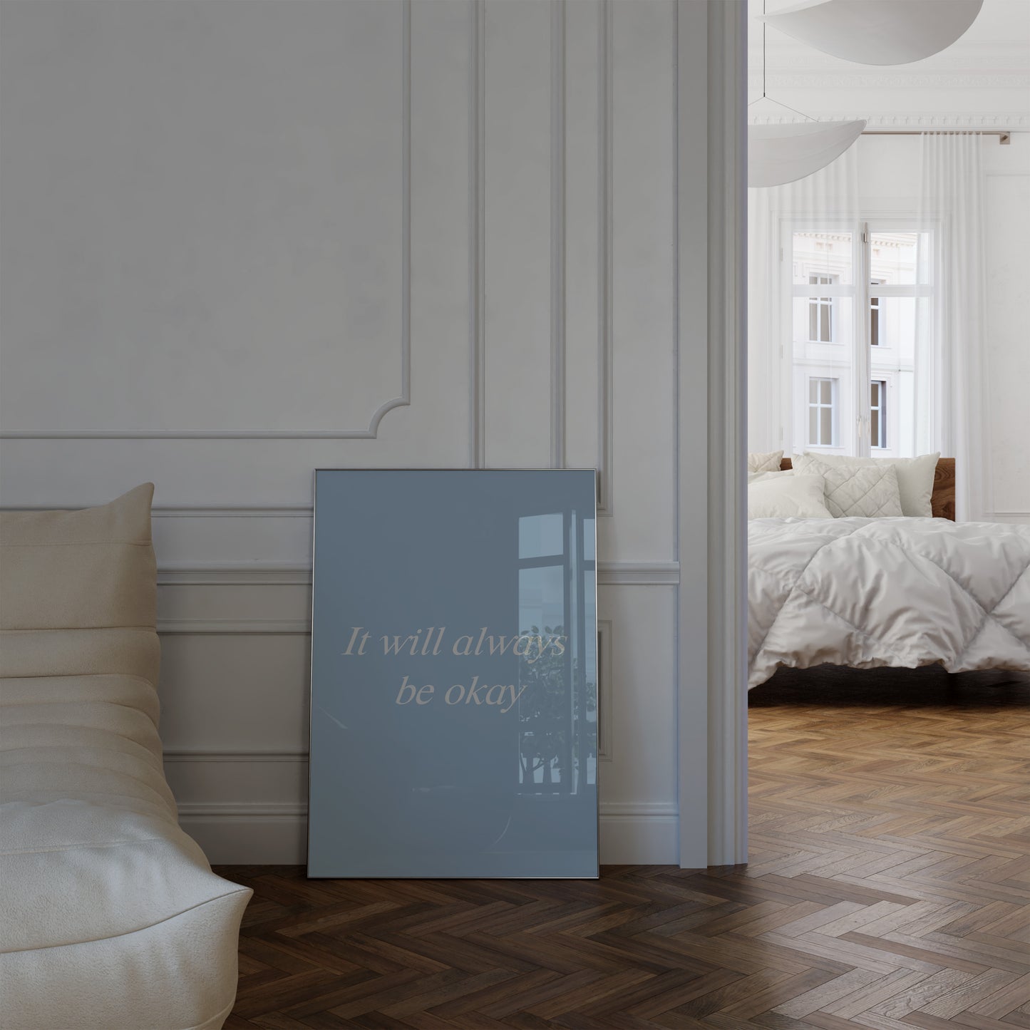 It Will Always Be Okay Blue Wall Art