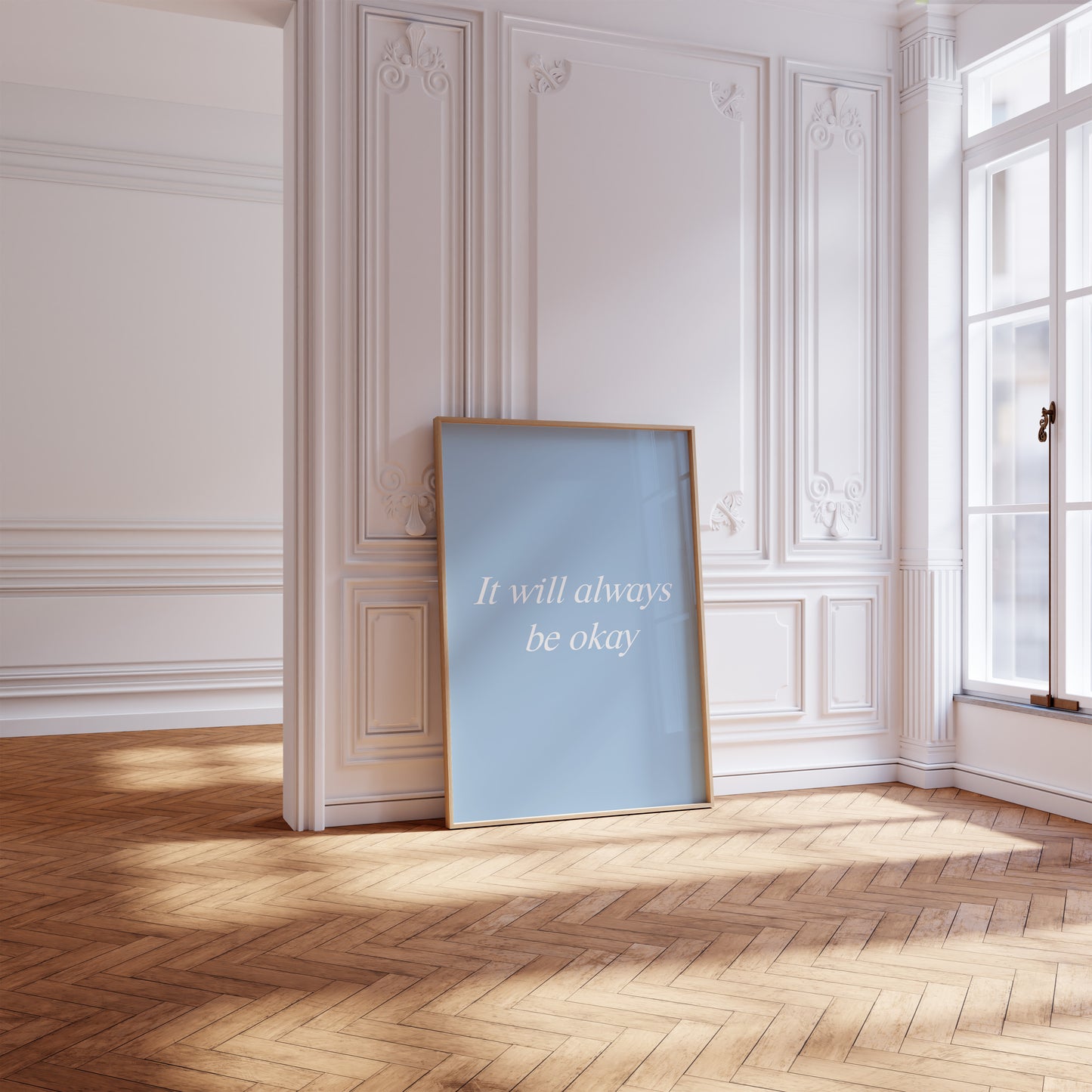 It Will Always Be Okay Blue Wall Art