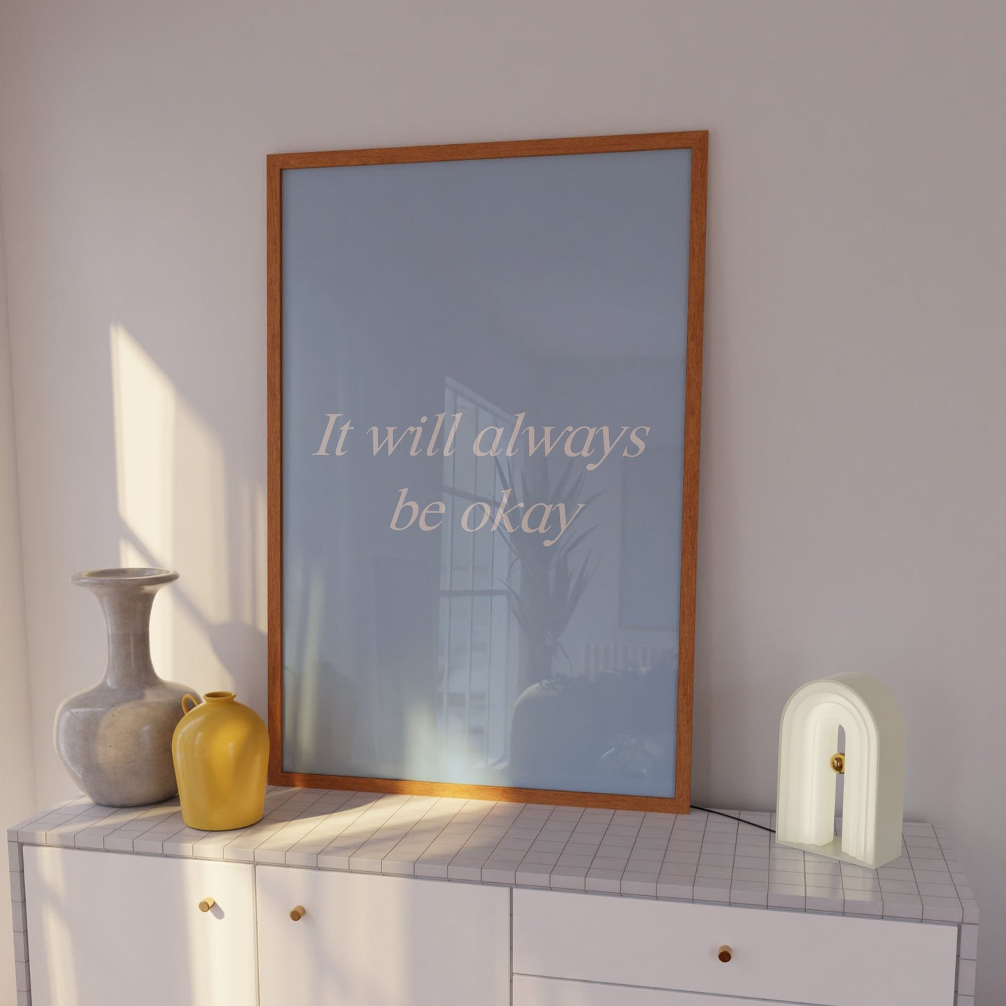 It Will Always Be Okay Blue Wall Art