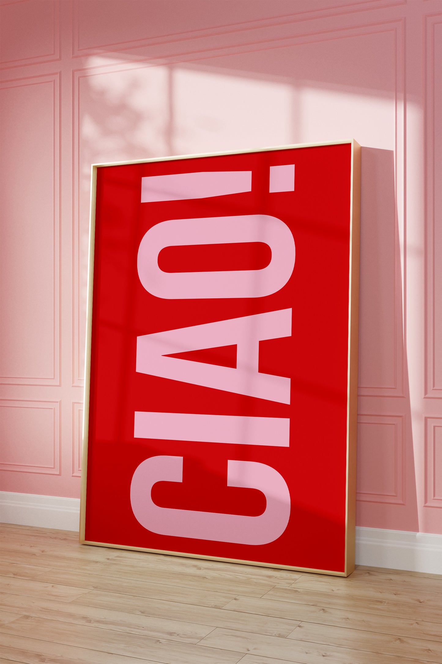 Ciao Pink And Red Wall Art