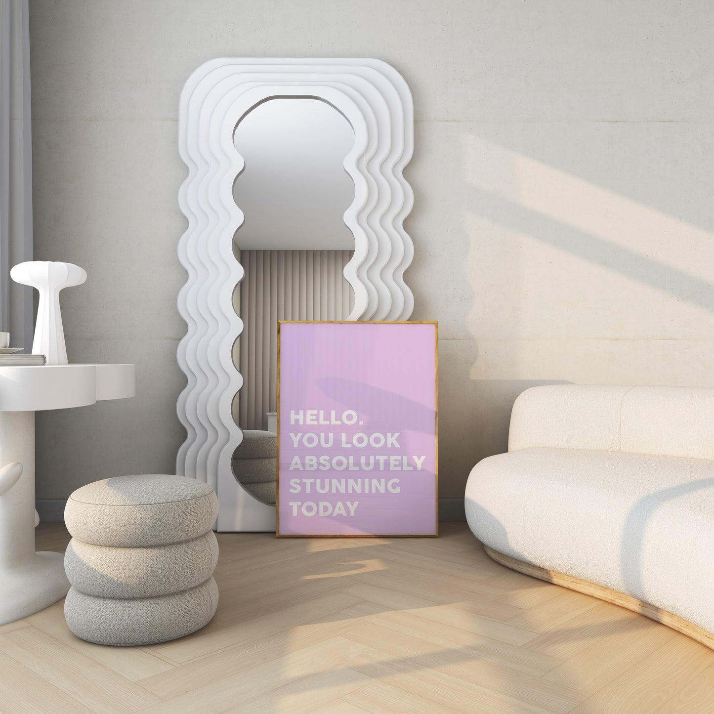 Hello, You Look Absolutely Stunning Today Purple Wall Art