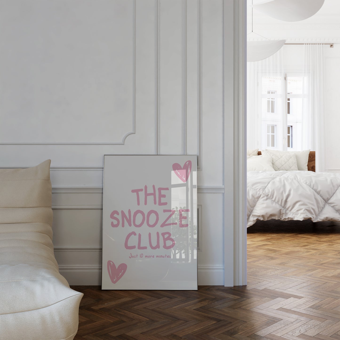 The Snooze Club Pink Wall Art