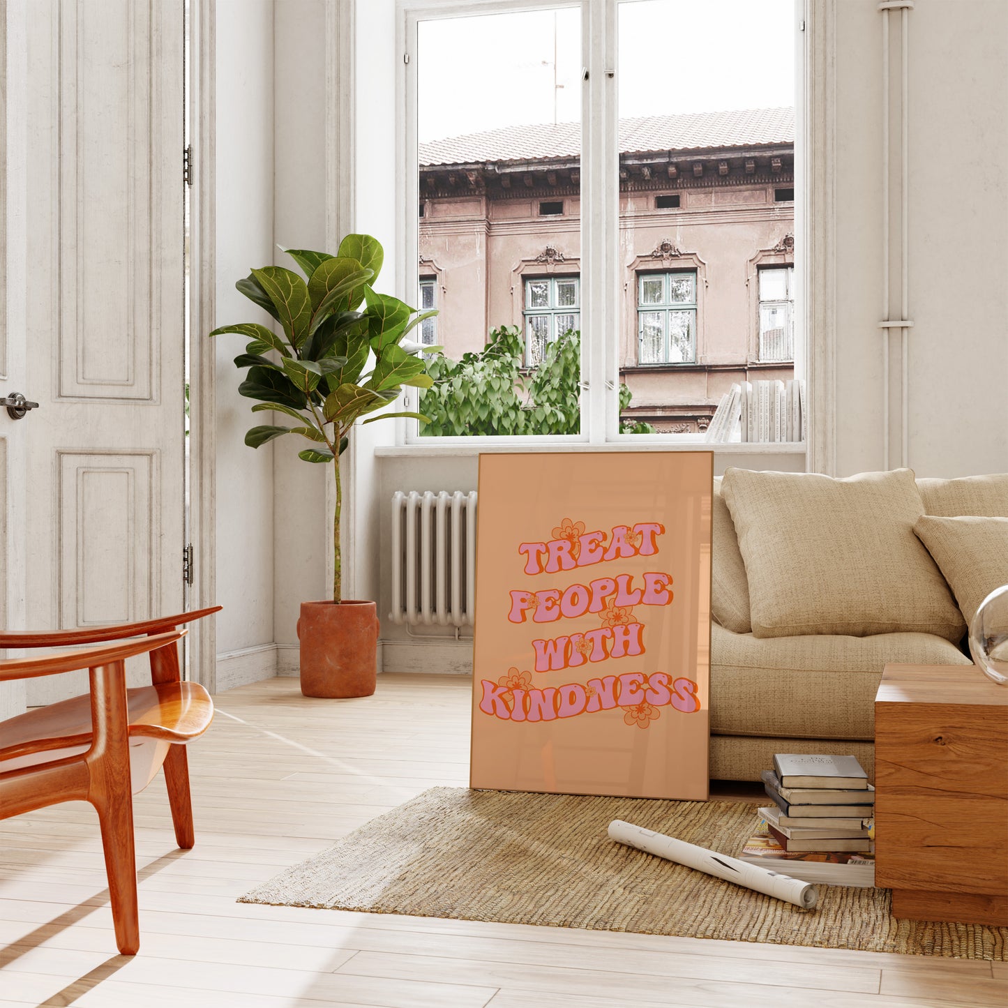Treat People With Kindness Wall Art