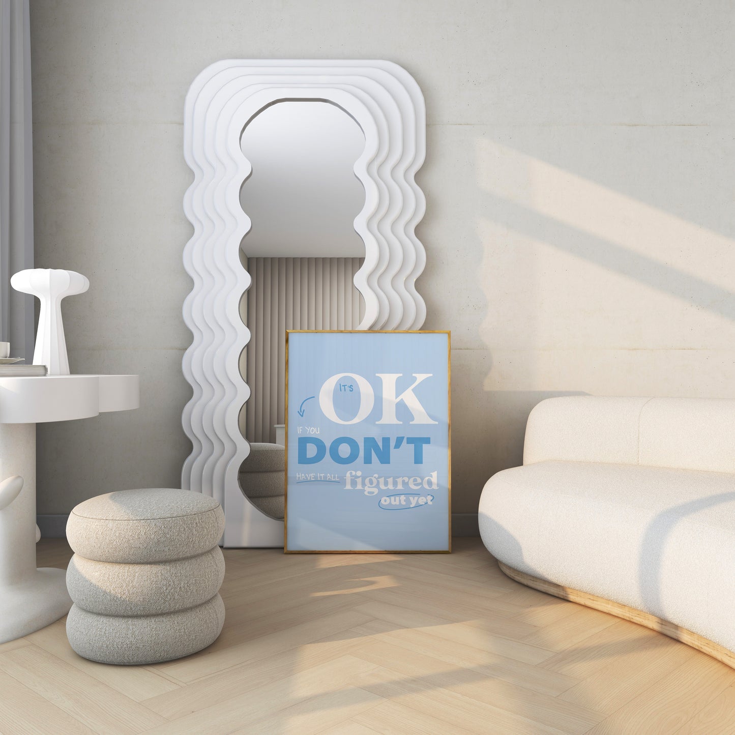 It's Okay If You Don't Have It All Figured Out Blue Wall Art