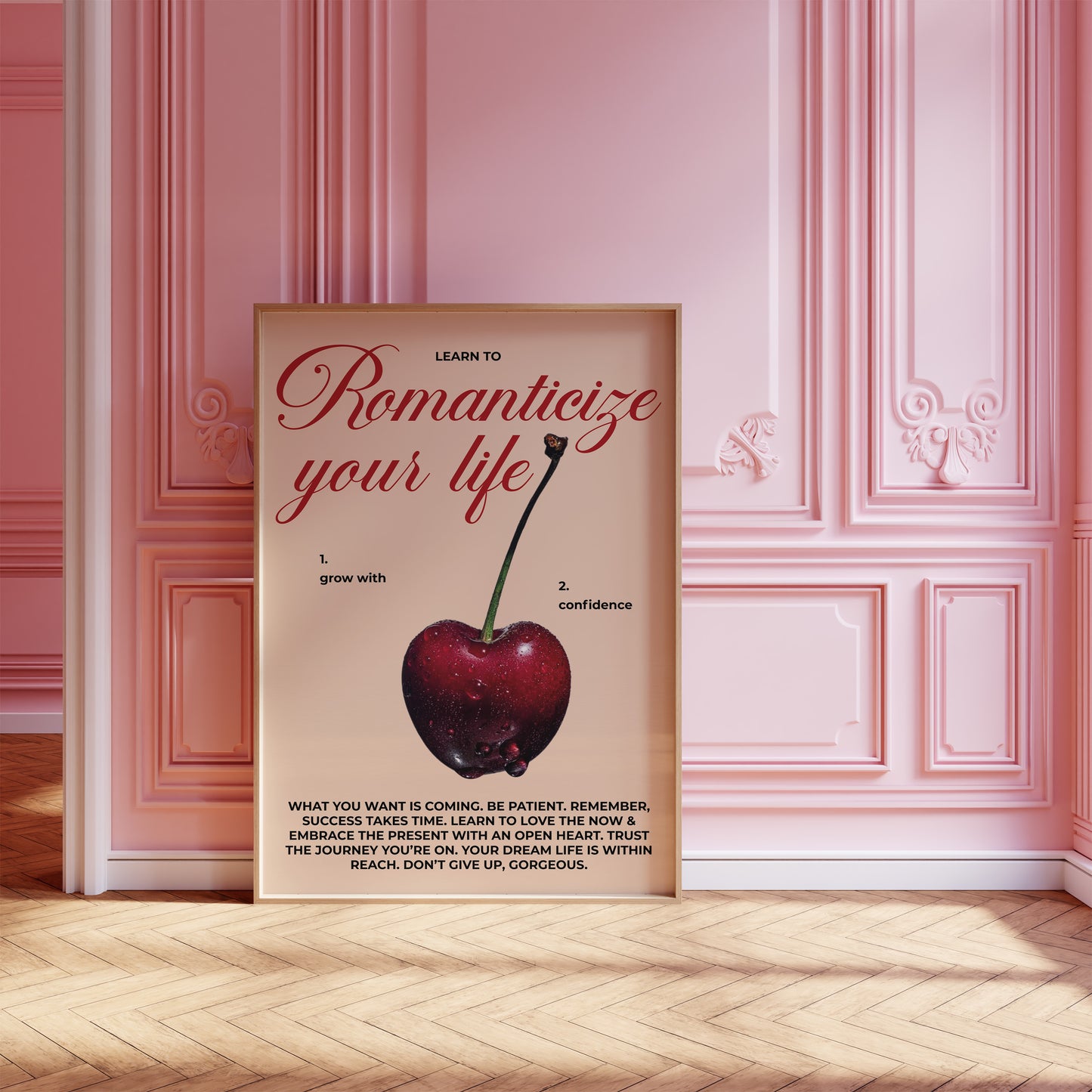 Typography art print for romanticizing daily life.