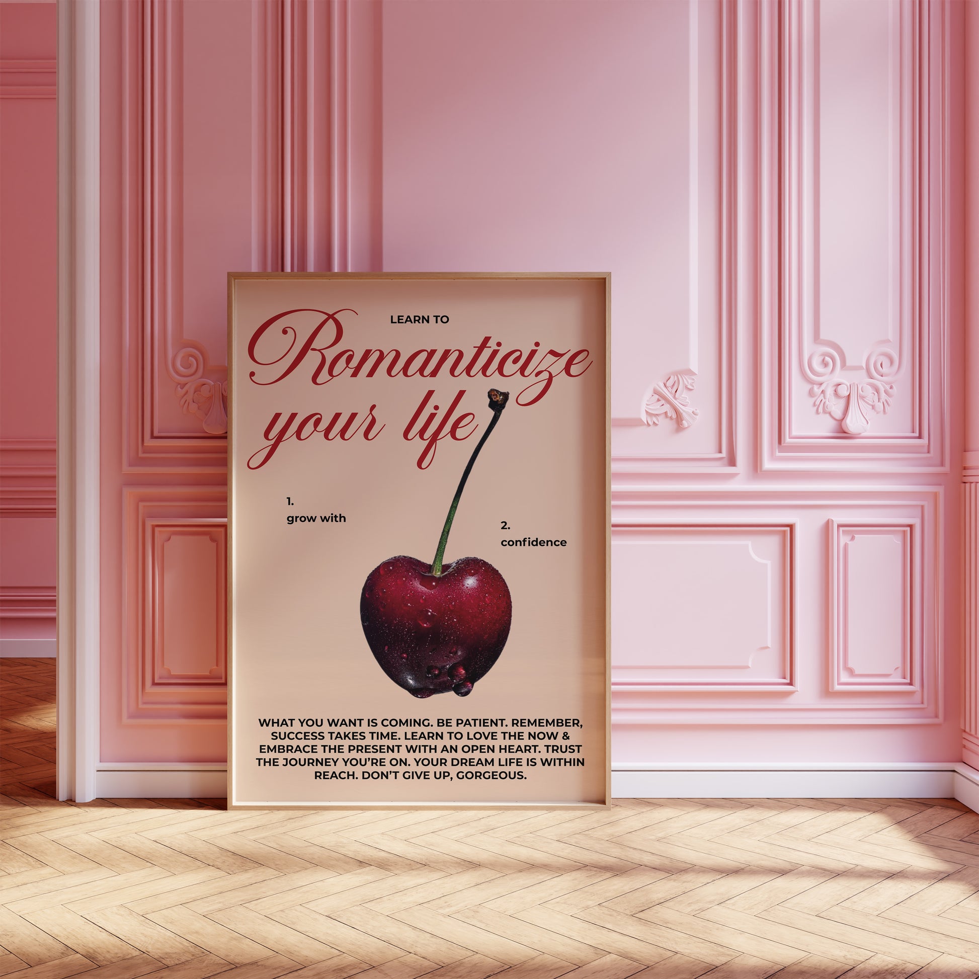 Typography art print for romanticizing daily life.