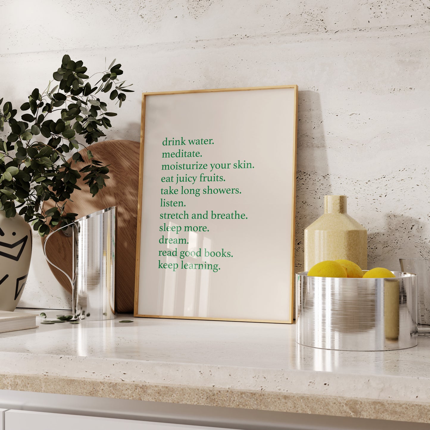 Minimalist Self-Care Wall Art