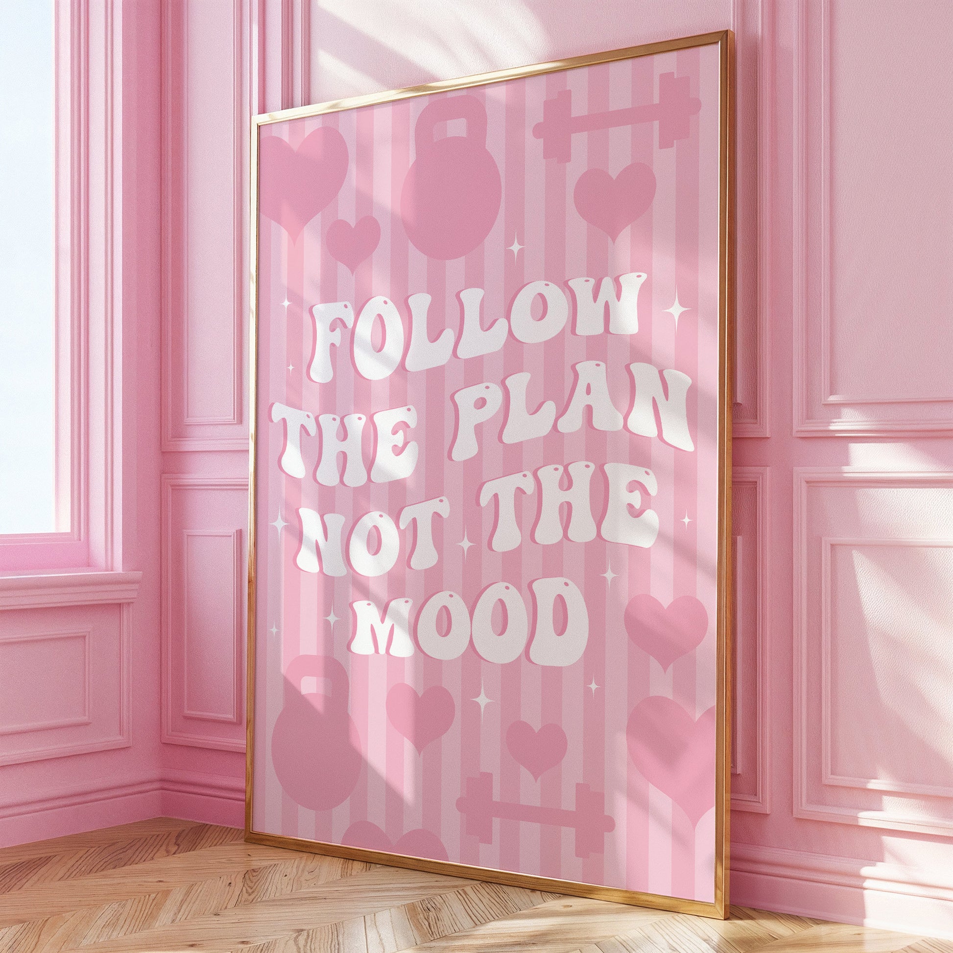 High-resolution digital download of a fitness quote for a motivational home gym setup.