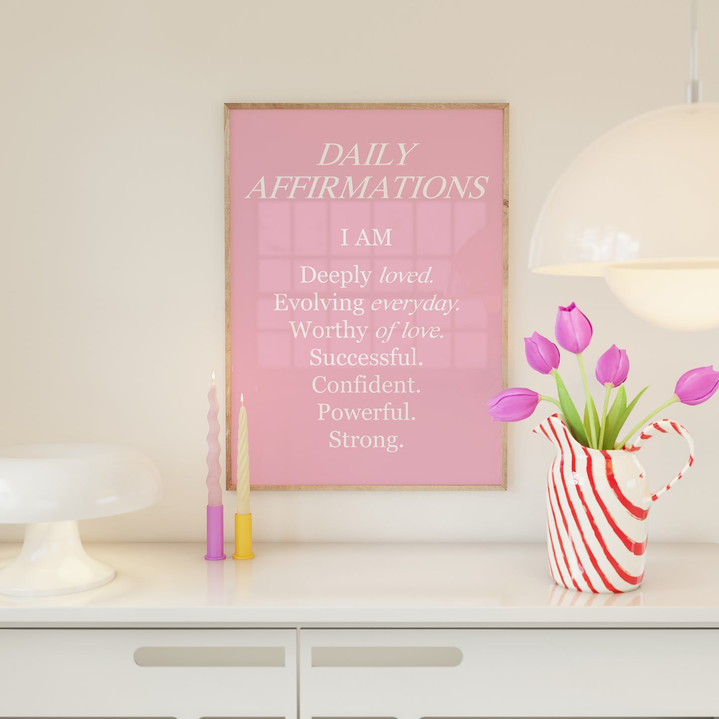 I Am Daily Affirmations Wall Art