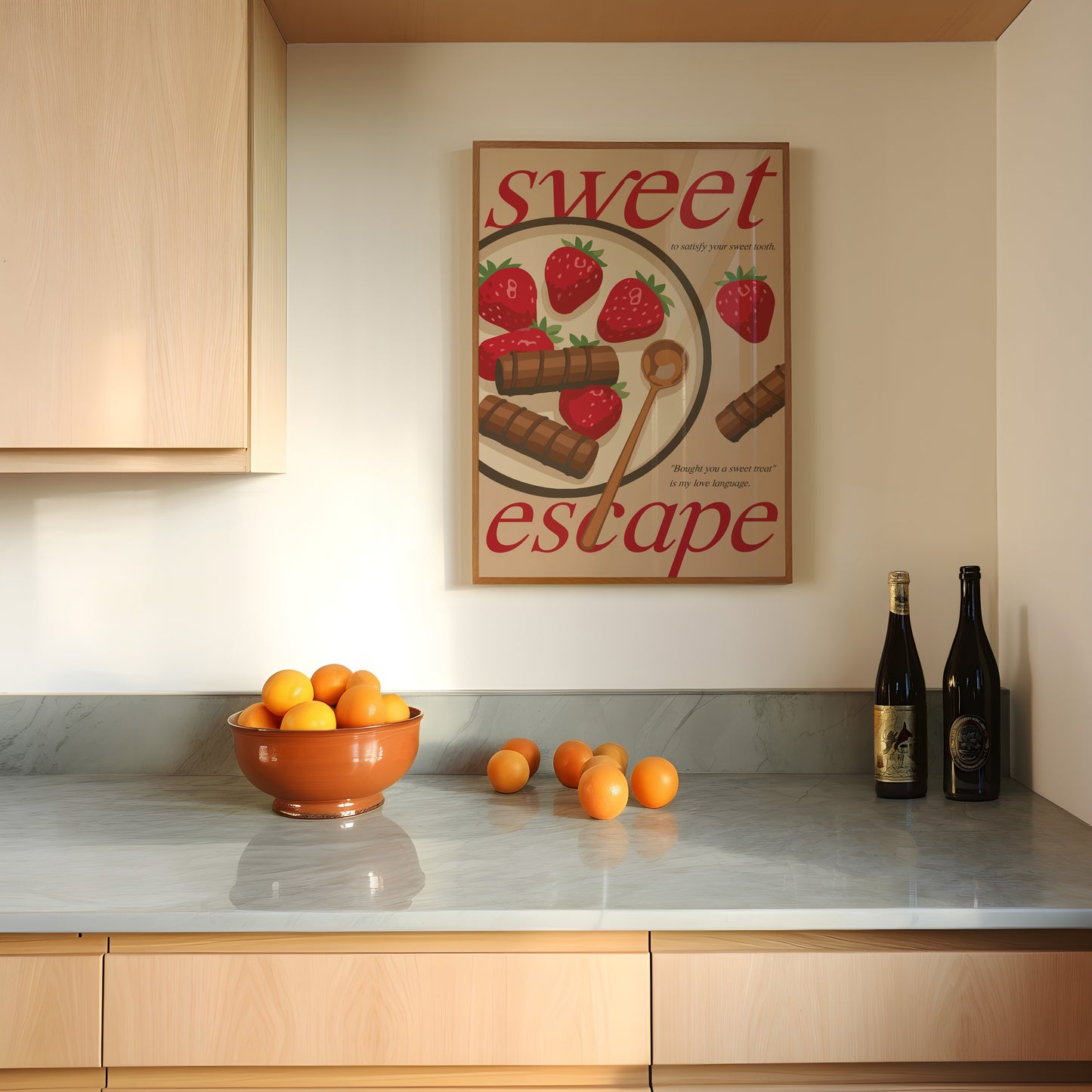 Instant digital download of a dessert-themed wall art print.