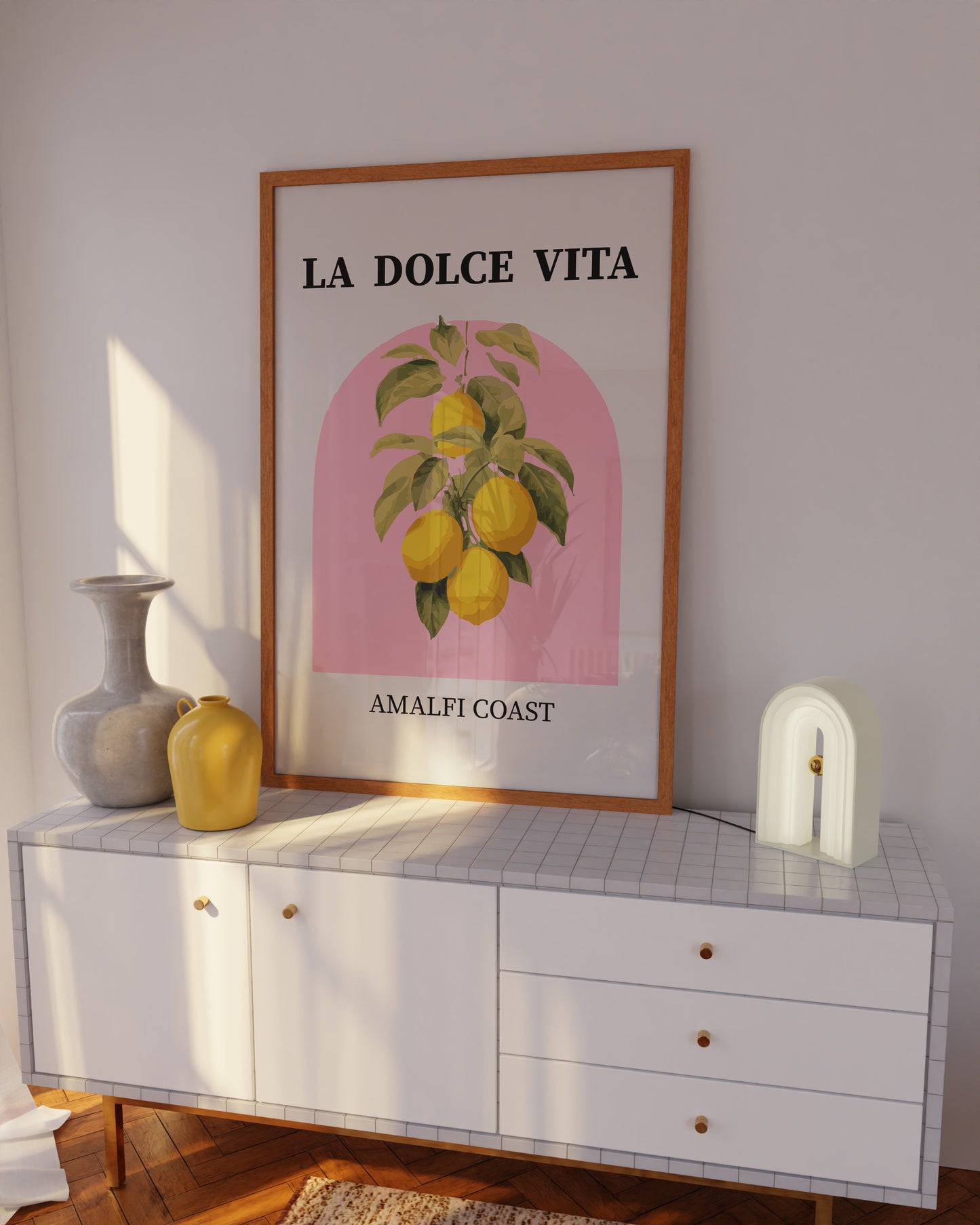Lemon tree illustration for home decor