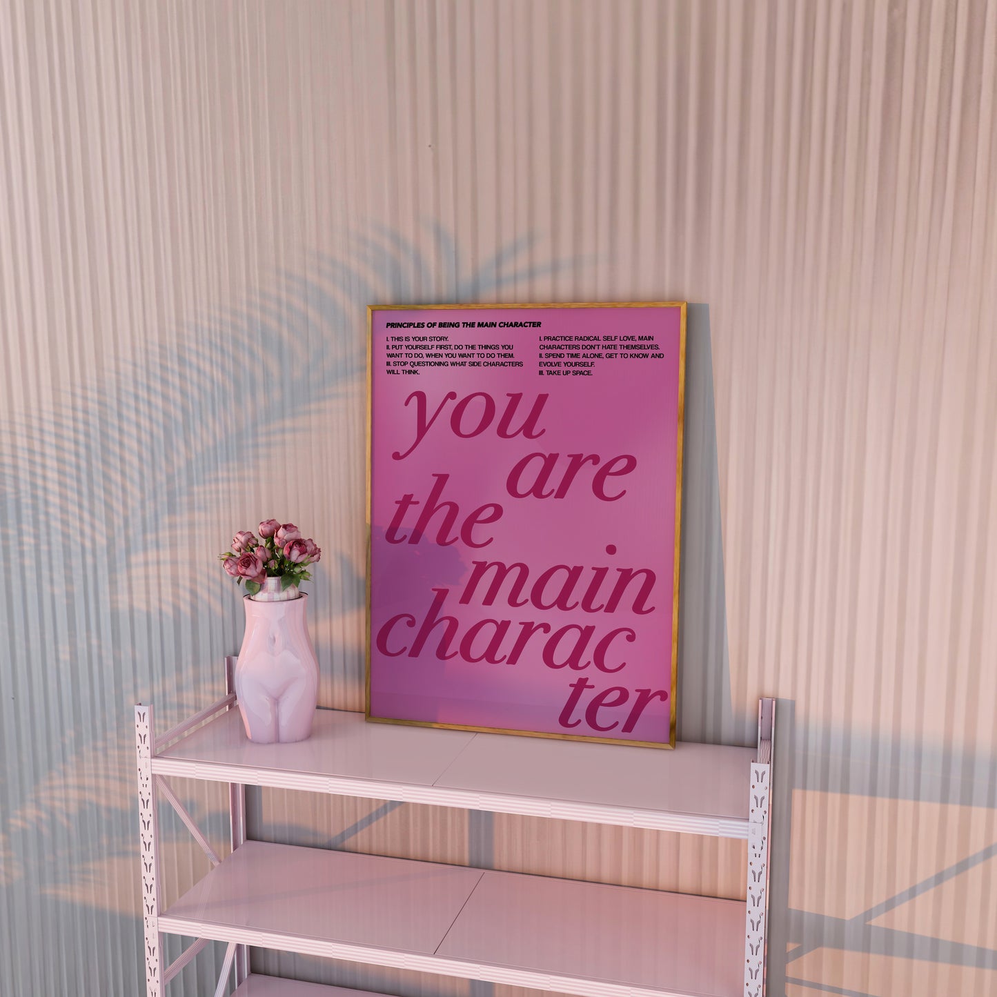 You Are The Main Character Purple Gradient Wall Art