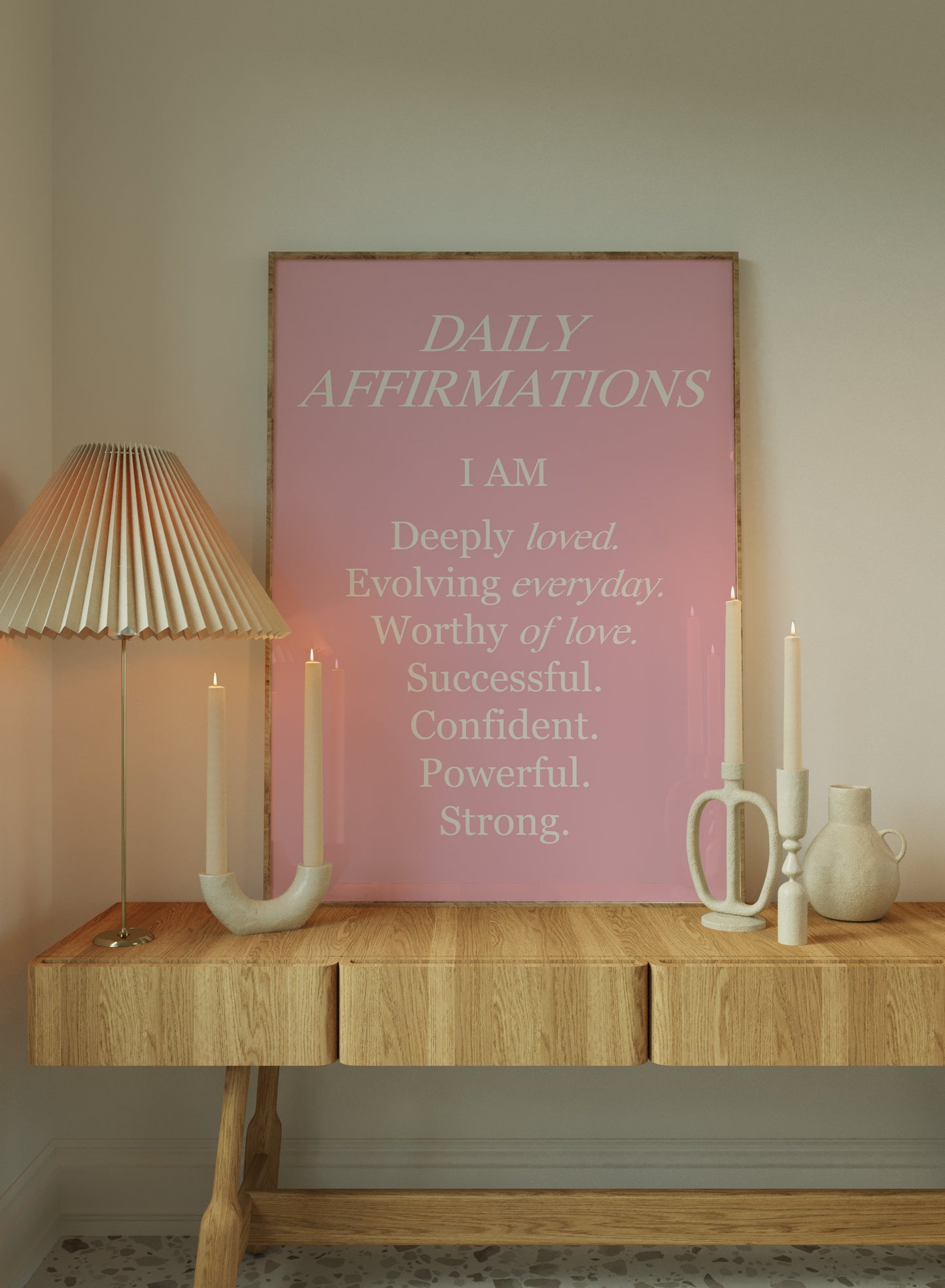 I Am Daily Affirmations Wall Art