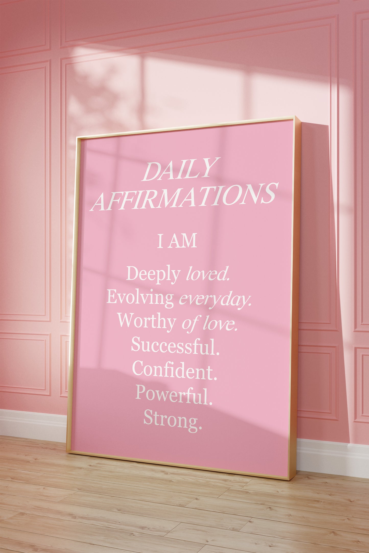 I Am Daily Affirmations Wall Art