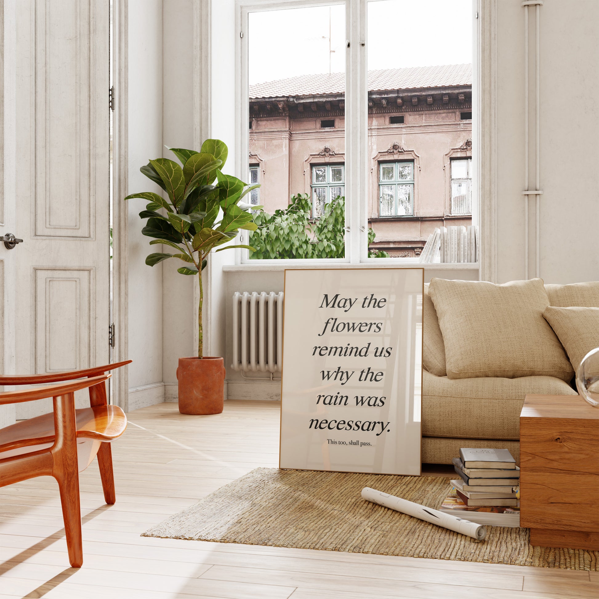 Elegant and simple typography art with an inspirational message.