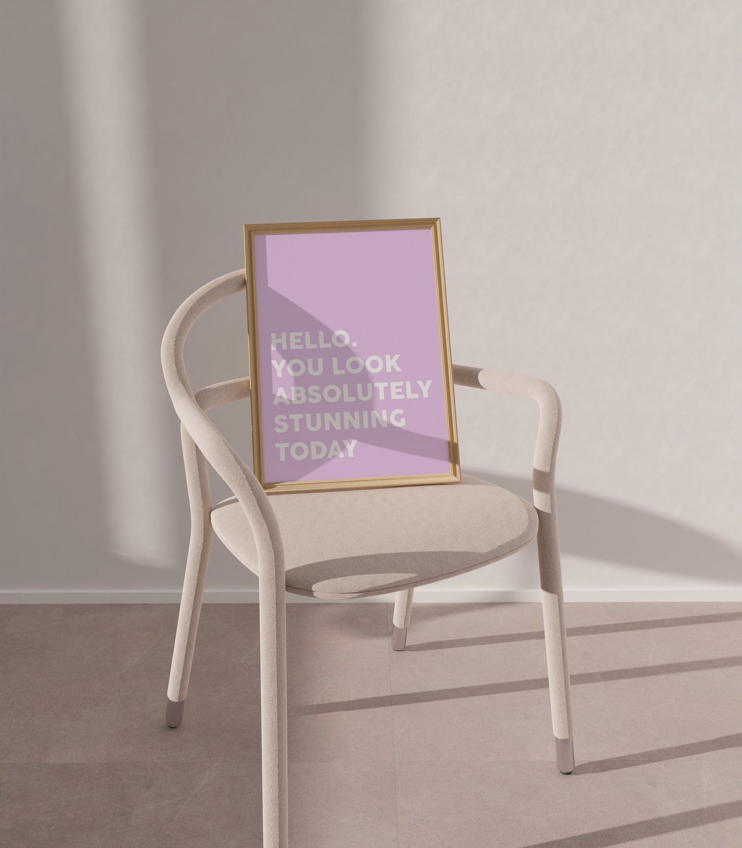 Hello, You Look Absolutely Stunning Today Purple Wall Art