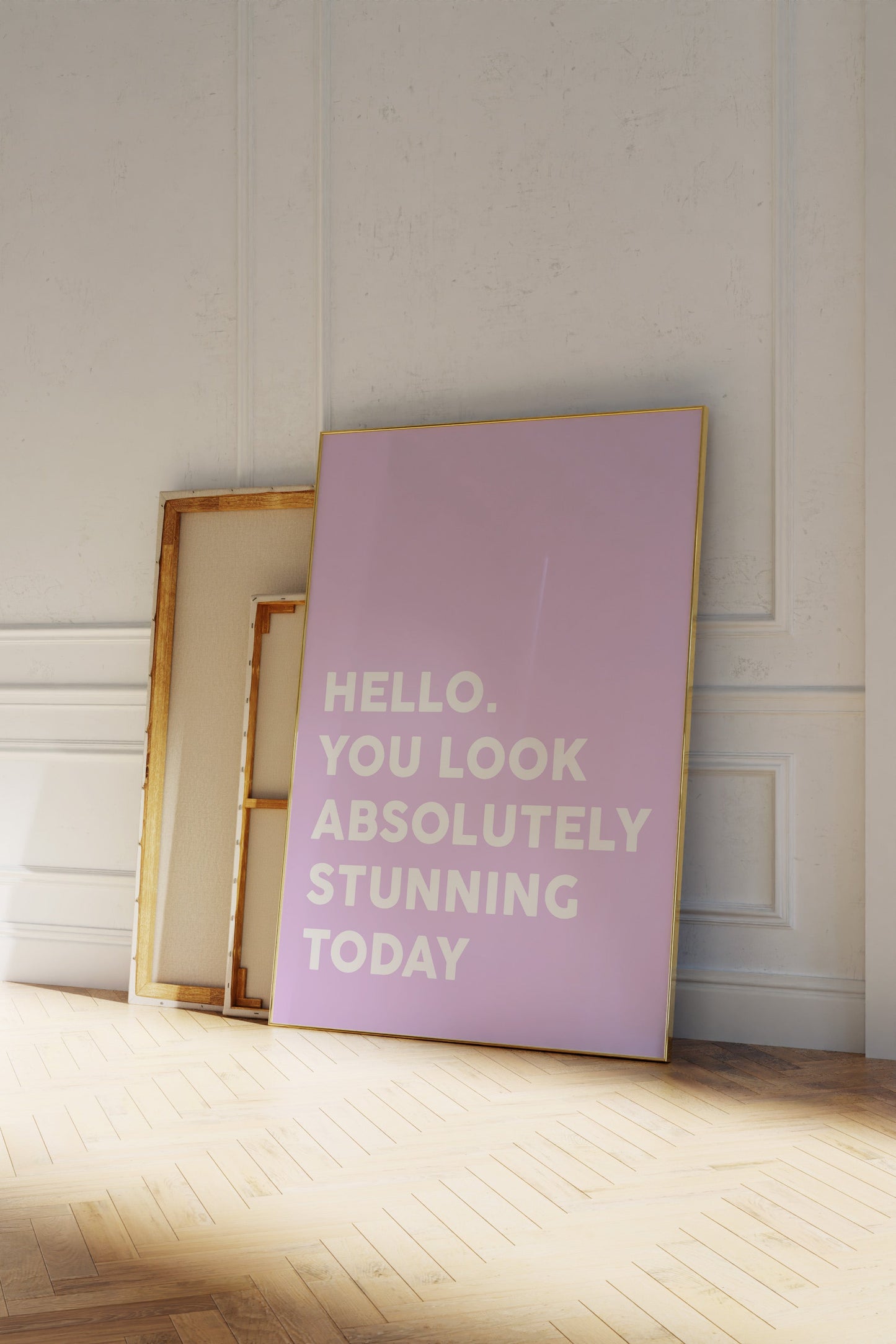 Hello, You Look Absolutely Stunning Today Purple Wall Art