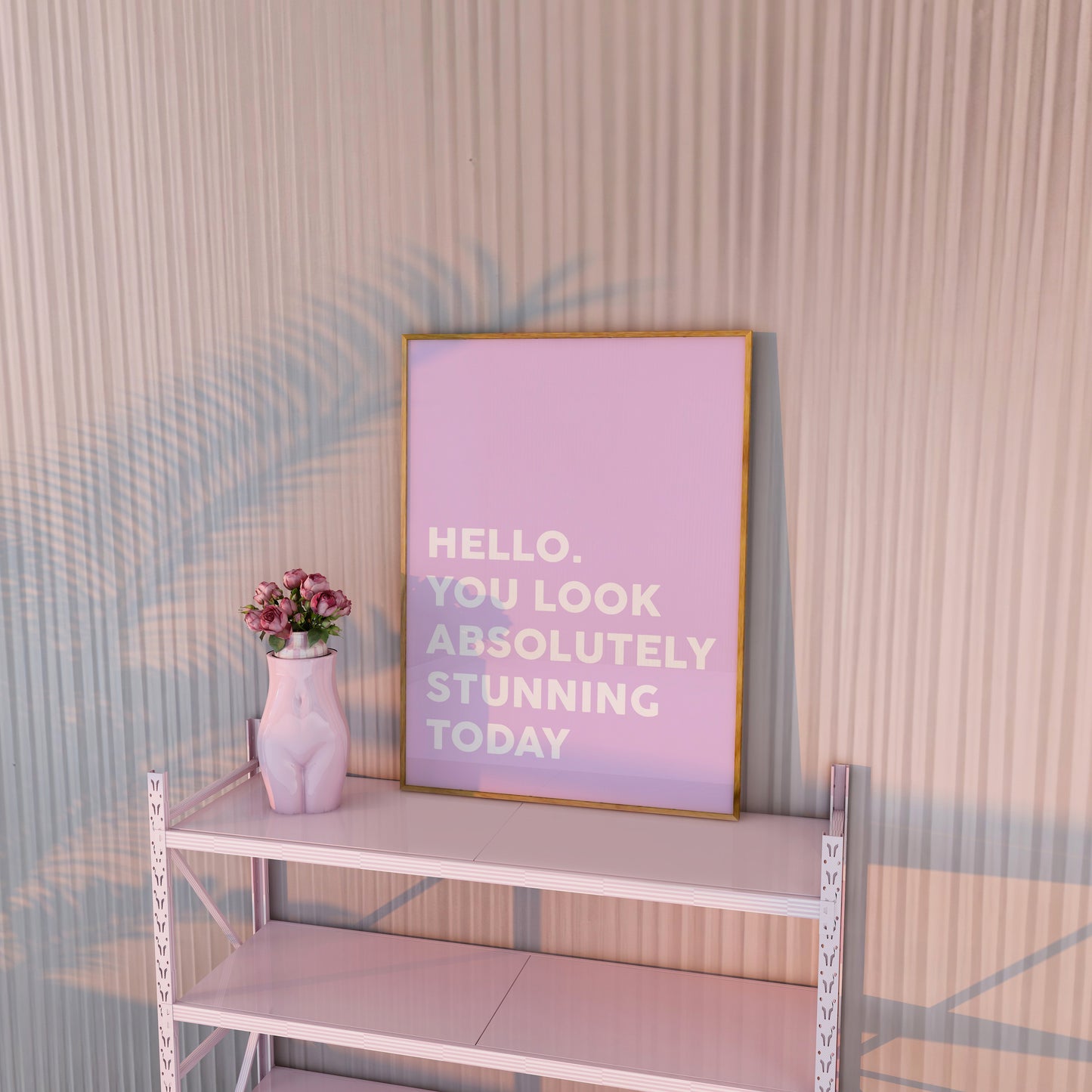 Hello, You Look Absolutely Stunning Today Purple Wall Art
