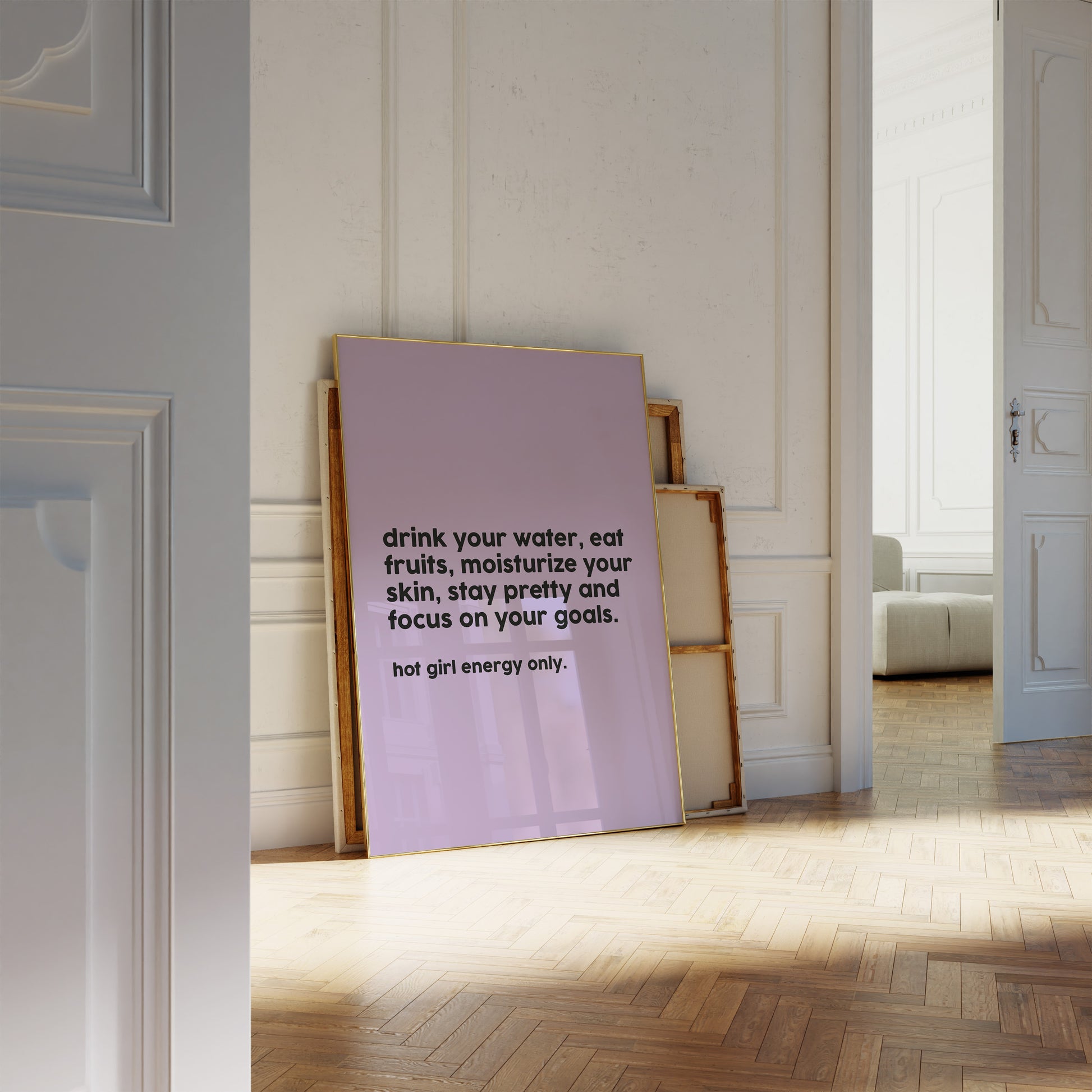 Digital Wall Art Collection Purple Self Care Prints Purple Accent Design Modern Typography Style Wellness Space Decor Beautiful Bedroom Art Inspirational Quote Set Home Office Essential Teen Girl Room Decoration Positive Message Download