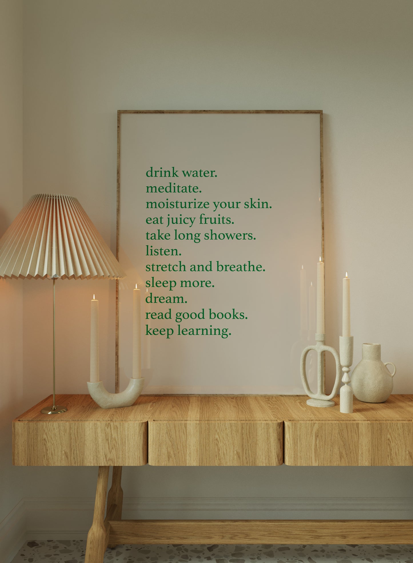 Minimalist Self-Care Wall Art