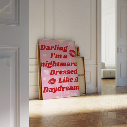 Darling I'm a Nightmare Dressed Like a Daydream (1989) Wall Art