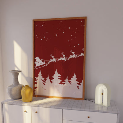 Santa Christmas Wall Art