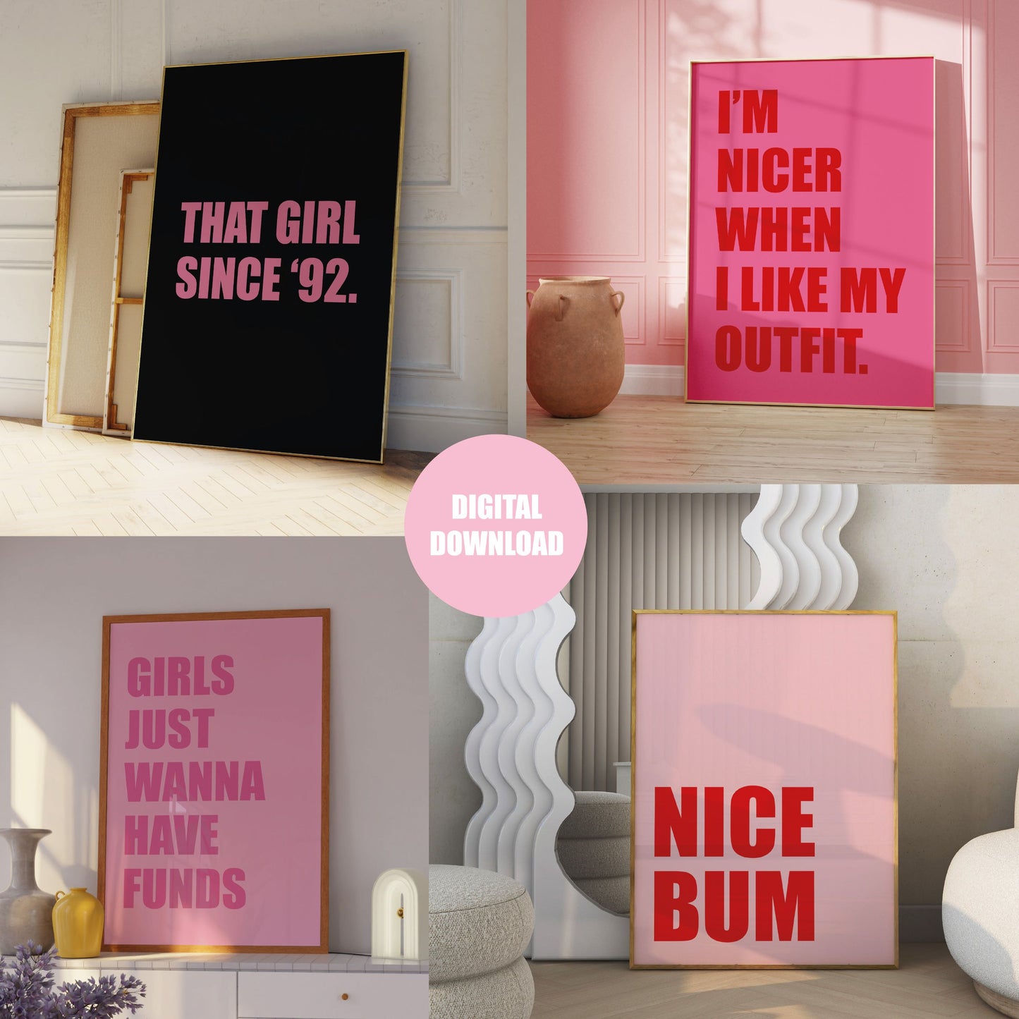 Personalised Bold Text Wall Art