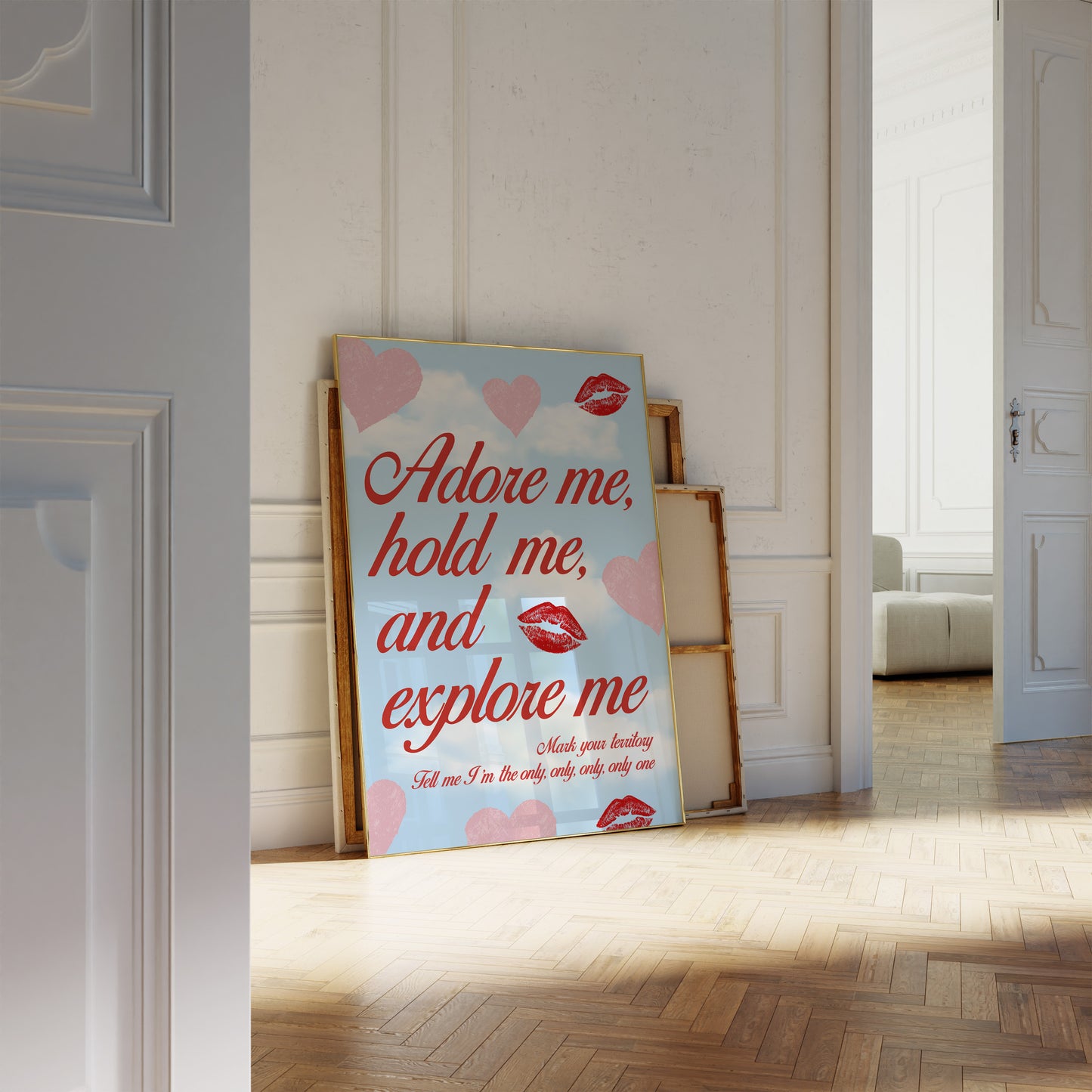 Adore Me, Hold Me, And Explore Me Wall Art