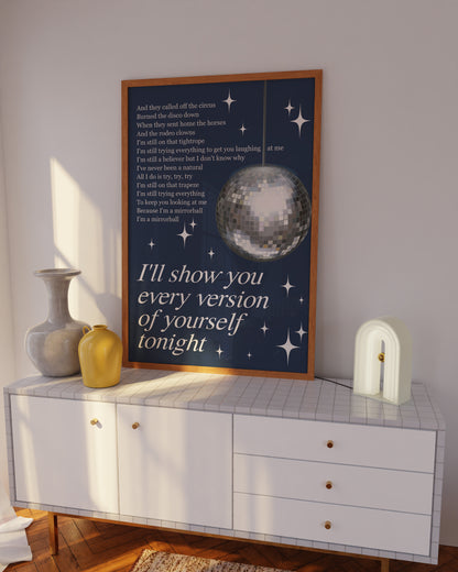 I'll show you every version of yourself tonight (Folklore) Wall Art