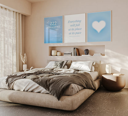 Blue Aura Wall Art Set of 3