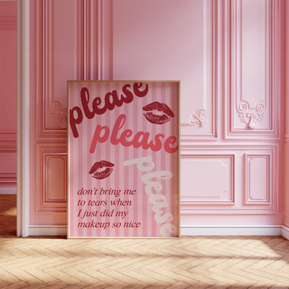 Please Please Please Wall Art