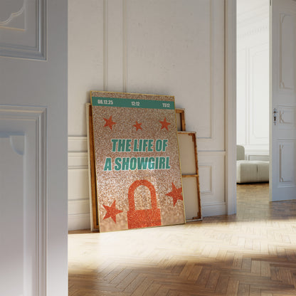 Glittery The Life Of A Showgirl Wall Art