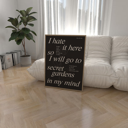 I Hate It Here Wall Art