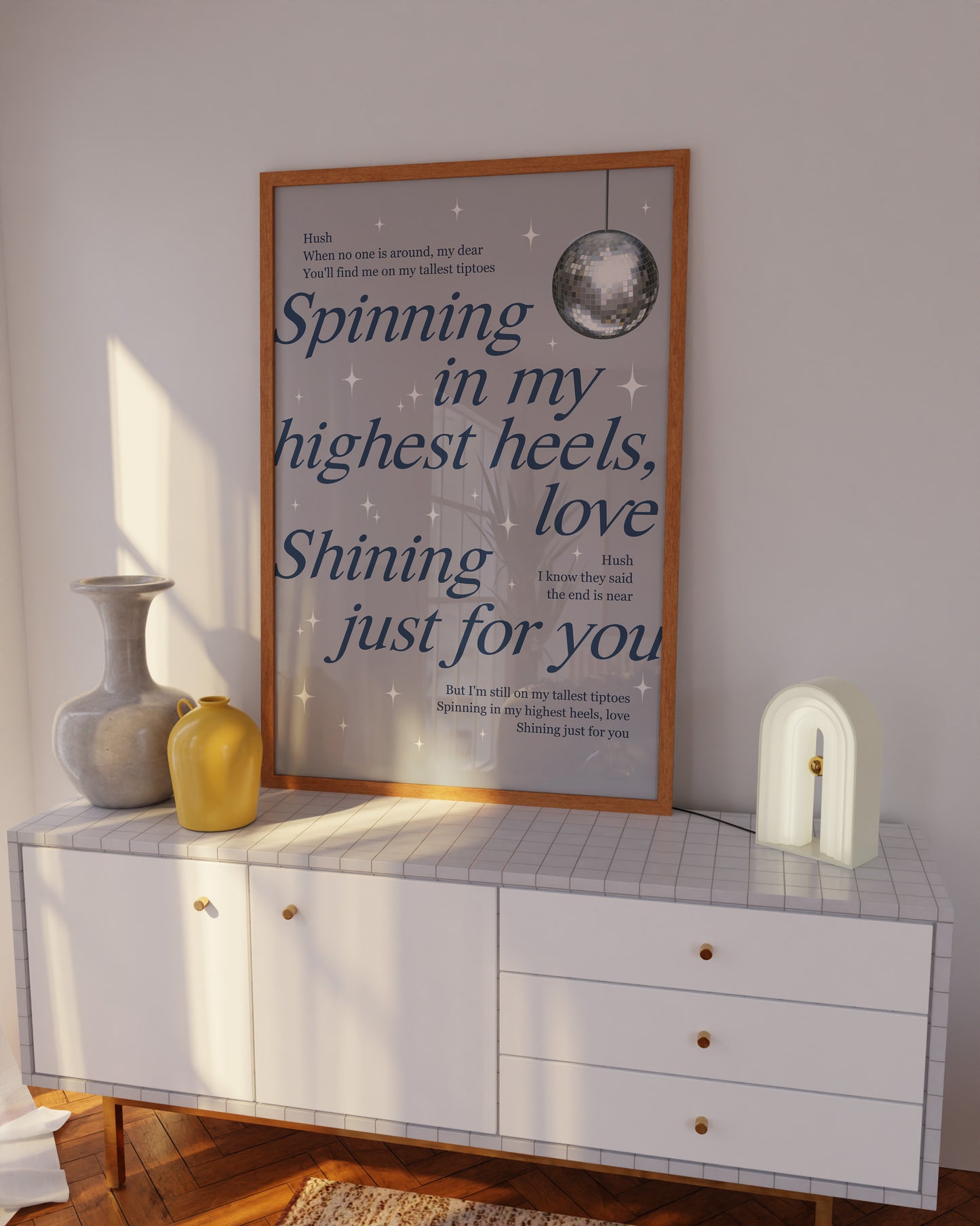 Spinning in my highest heels, love (Folklore) Wall Art