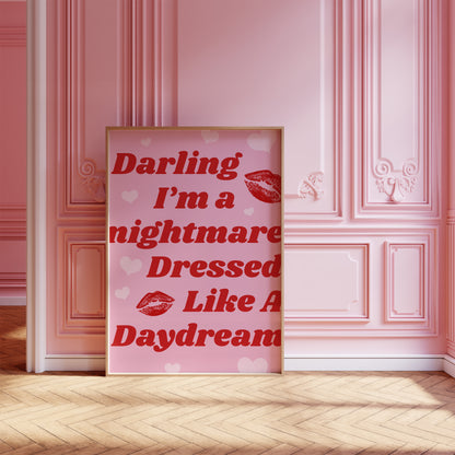 Darling I'm a Nightmare Dressed Like a Daydream (1989) Wall Art