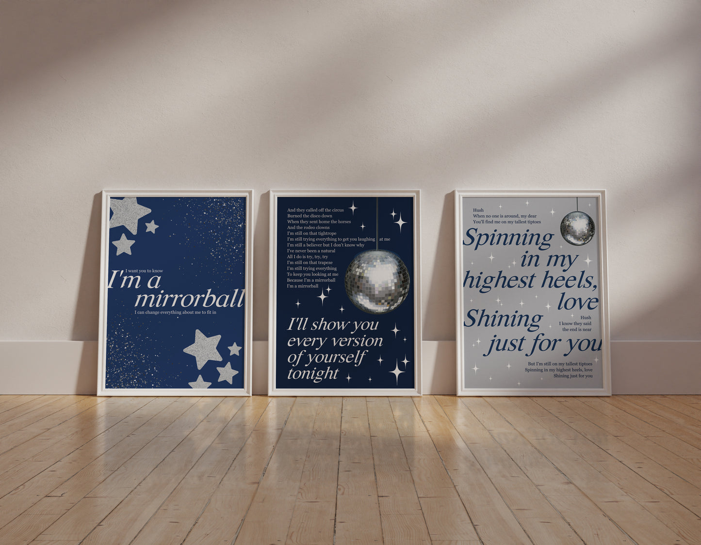 Mirrorball (Folklore) Wall Art Set of 3