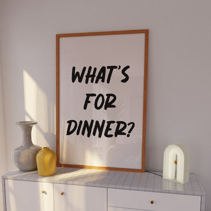 What's For Dinner Wall Art