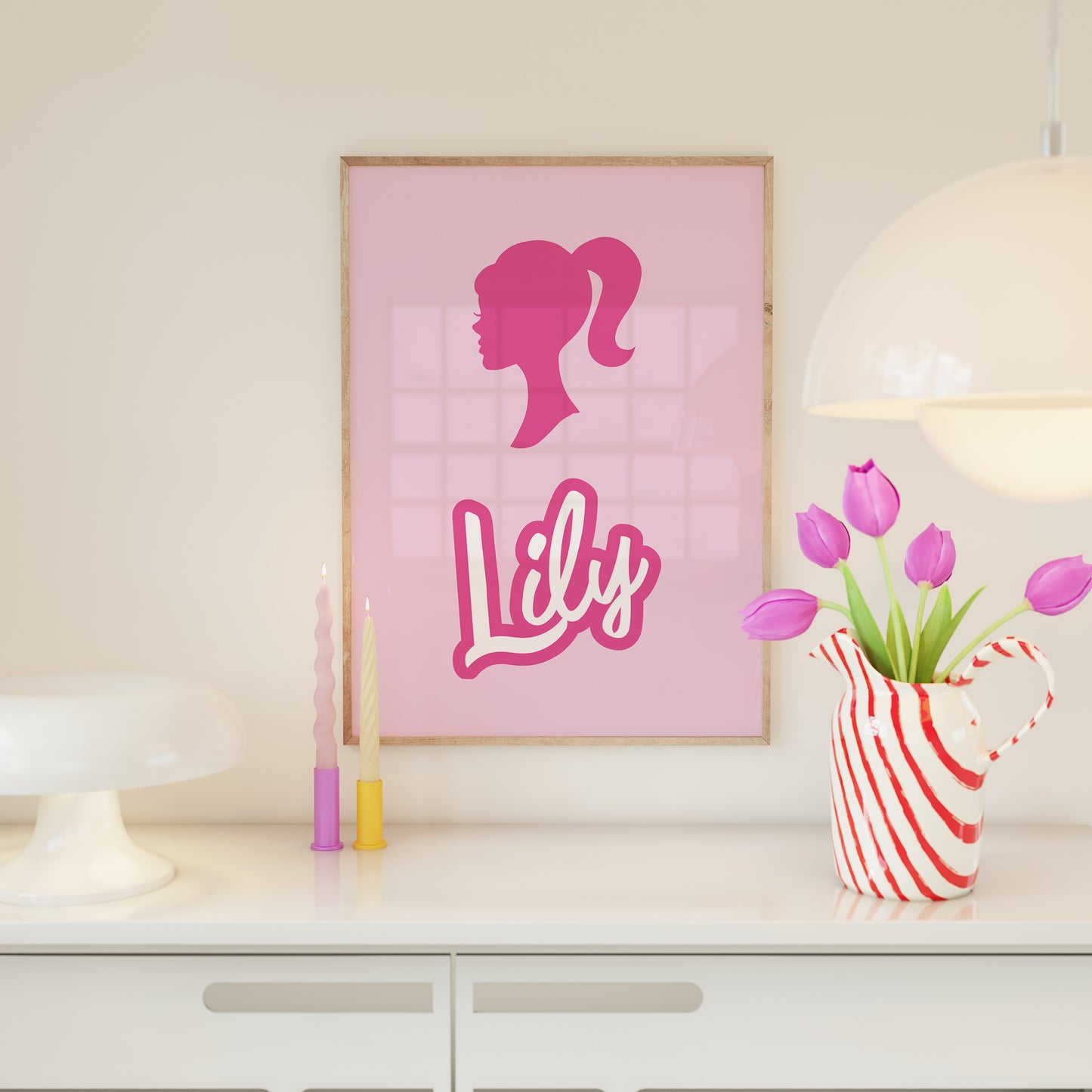 Personalised Barbie Wall Art