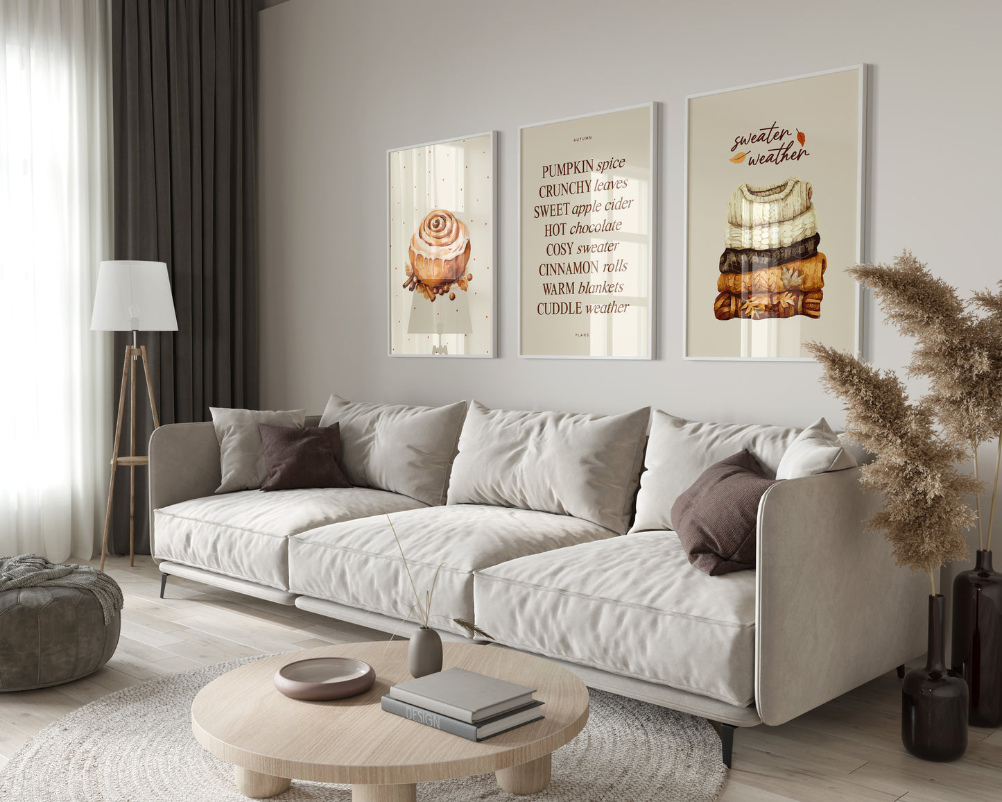 Cozy Fall Wall Art Set of 3