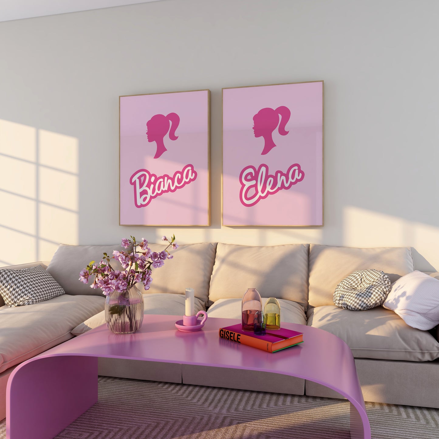 Personalised Barbie Wall Art