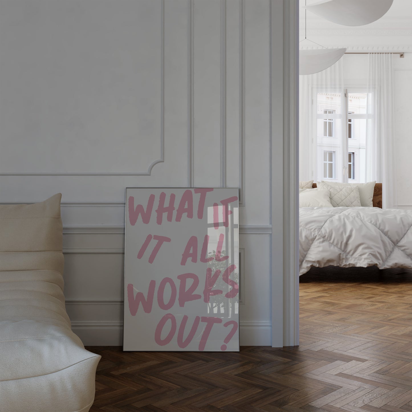 What If It All Works Out Pink Wall Art