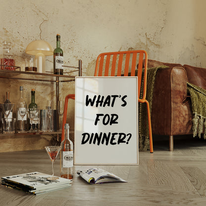 What's For Dinner Wall Art