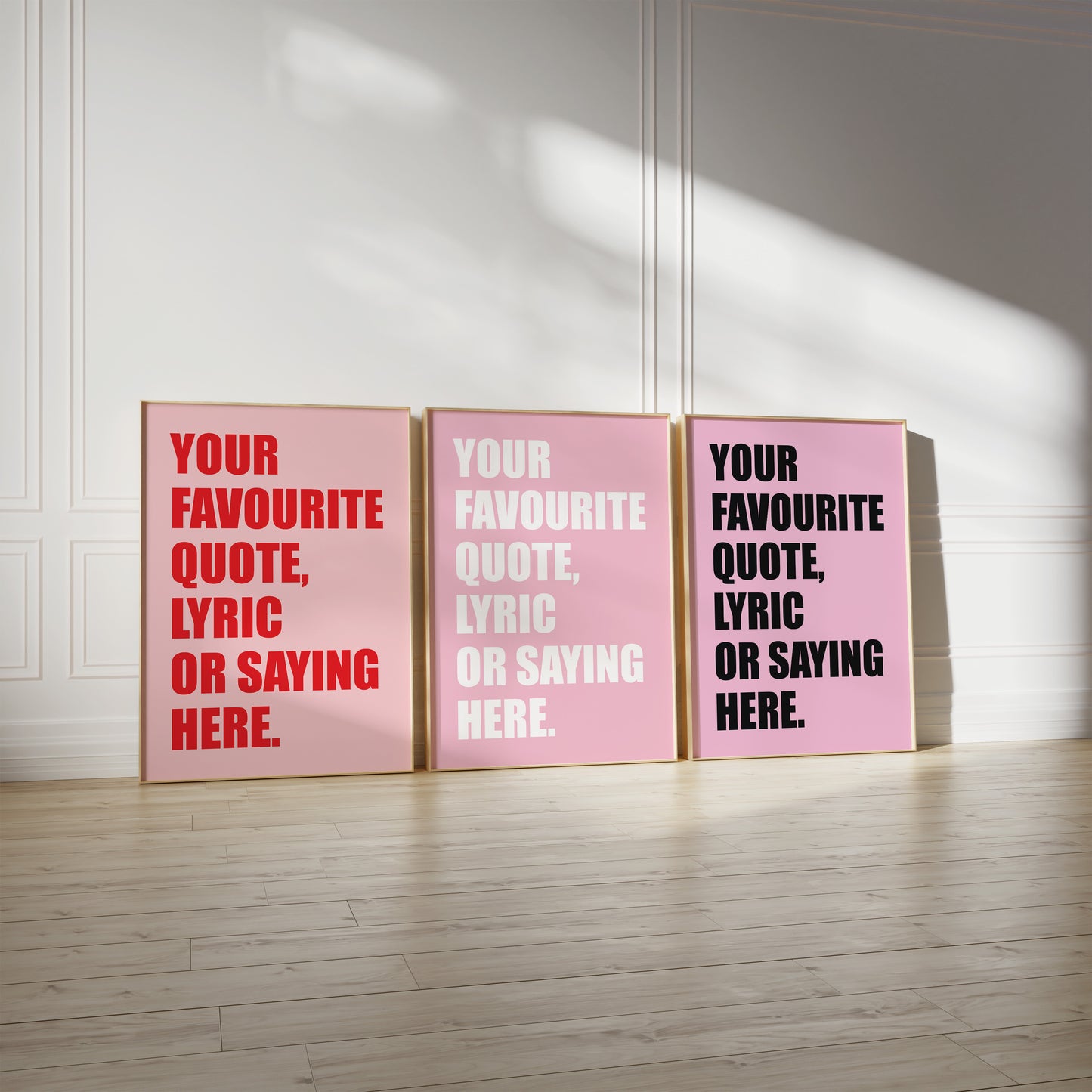 Personalised Bold Text Wall Art