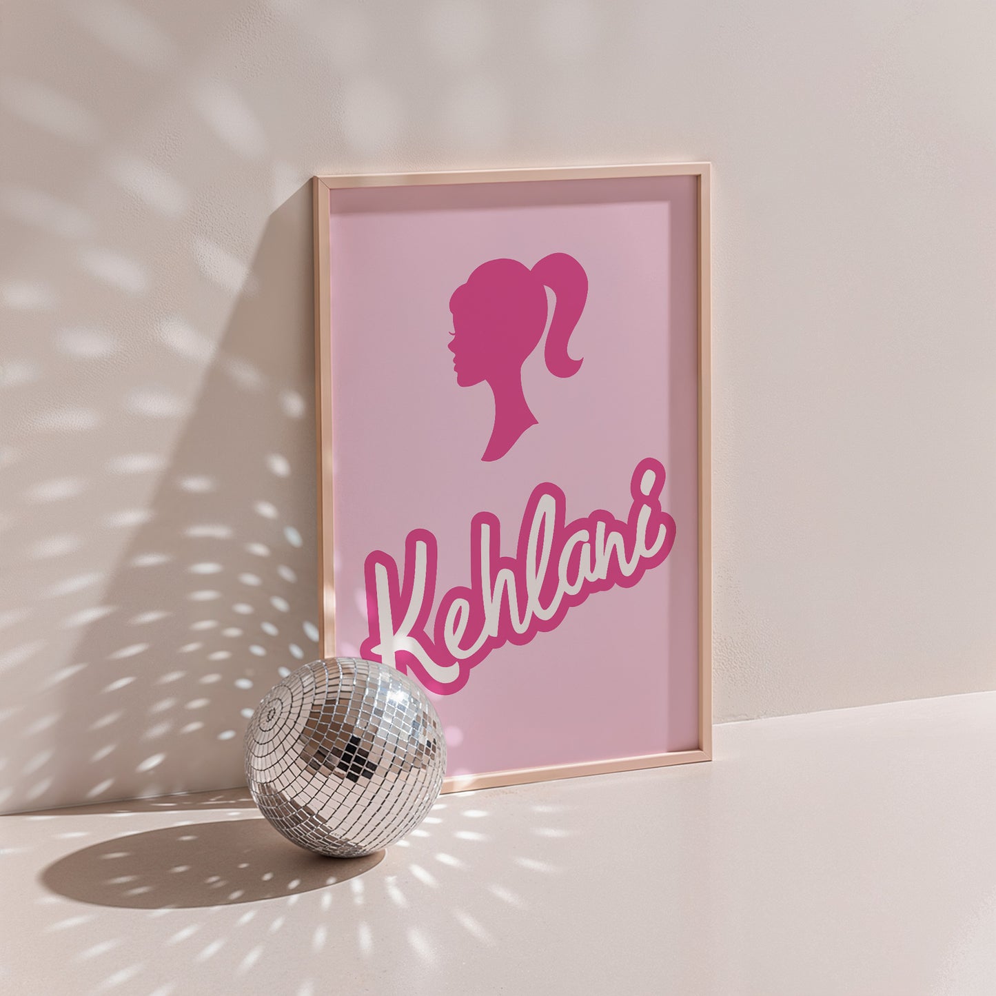 Personalised Barbie Wall Art