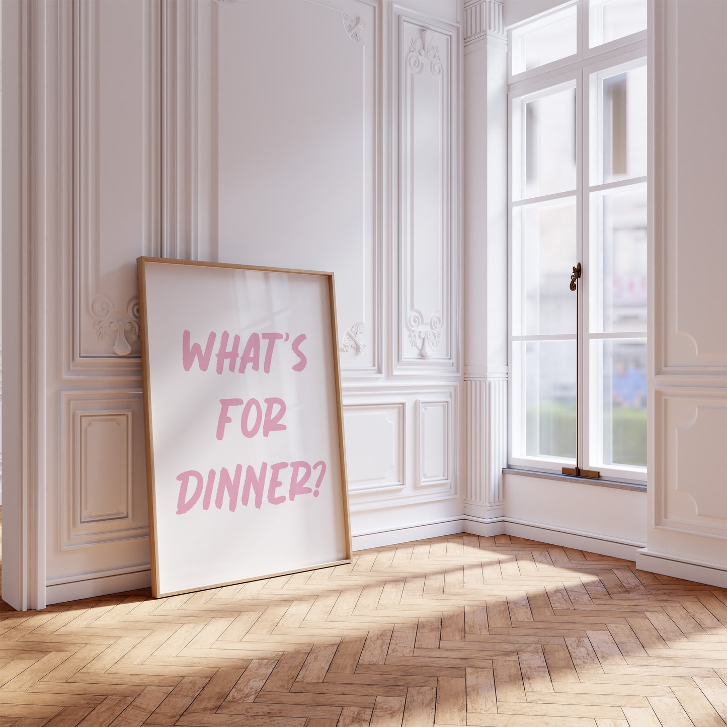 What's For Dinner Pink Wall Art