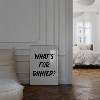 What's For Dinner Wall Art