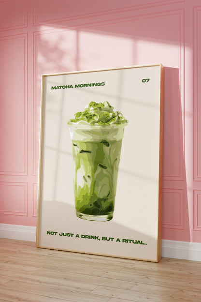 Matcha Mornings Wall Art